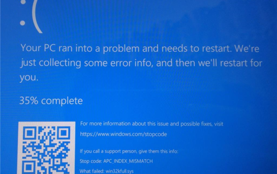Are you getting this blue error screen when you try to print?